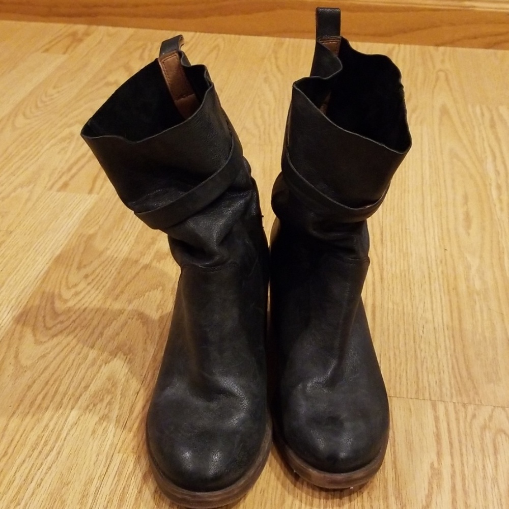 Womens Black Lucky Brand Boots